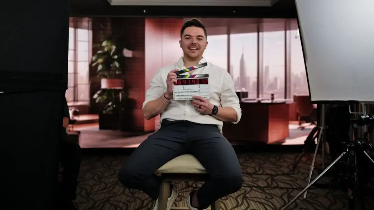 producer holding a slate